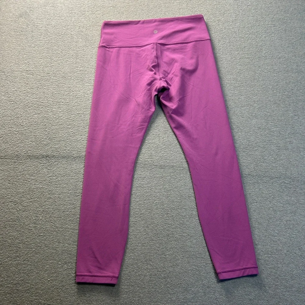 Athleta High Rise Full Length Leggings Womens Medium Purple Yoga Athletic Pants